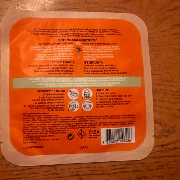 Sephora Papaya Vitamin mask - Picture 2 of 2